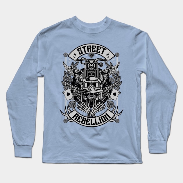 Street Rebellion Long Sleeve T-Shirt by lionkingdesign